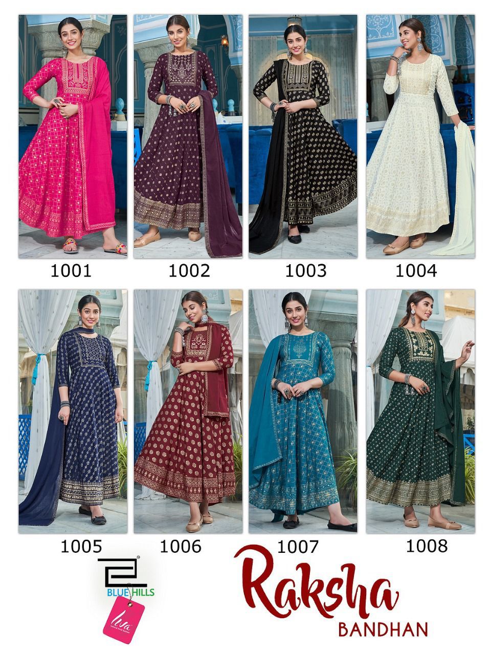 Raksha Bandhan Fancy Festive Wear Rayon Printed Long Kurti With Dupatta collection